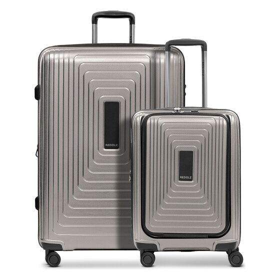 Redolz Essentials 14 4-wiel kofferset 2 stuks laptopvak met rekbare vouw