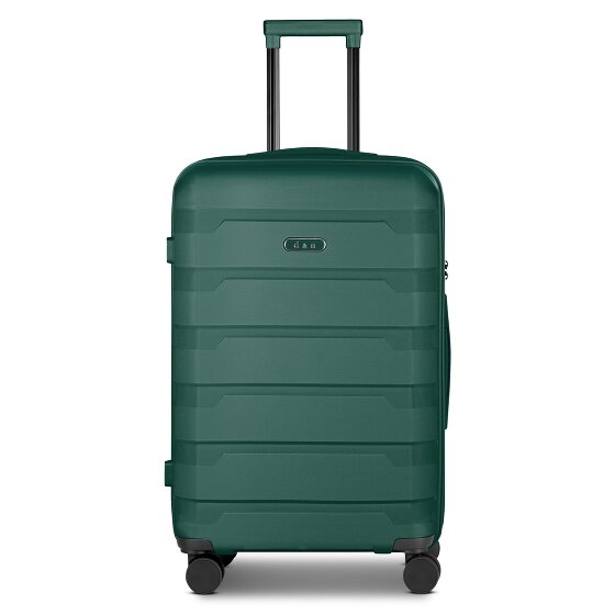 d&n South Dakota 4 wielen Trolley M 66 cm met uitbreidingsplooi
