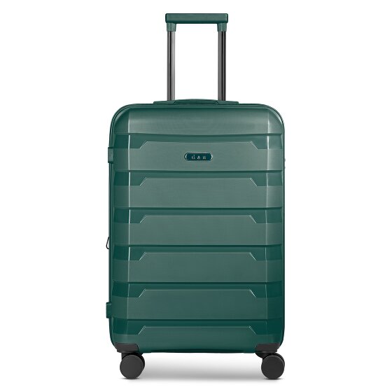 d&n South Dakota 4 wielen Trolley M 66 cm met uitbreidingsplooi