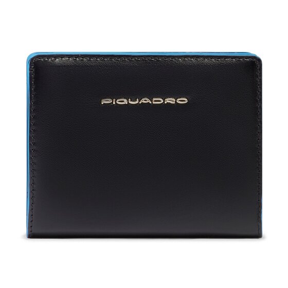Piquadro Blue Square Portemonnee RFID-bescherming Leer 11 cm