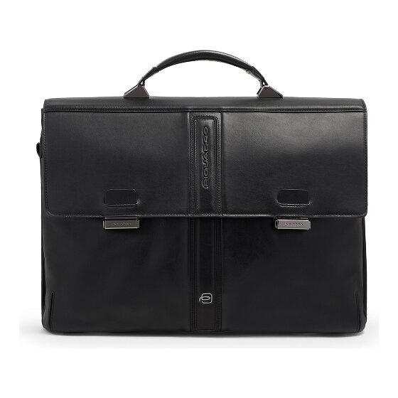 Piquadro Victor Aktentas RFID-bescherming Leder 42 cm Laptopvak