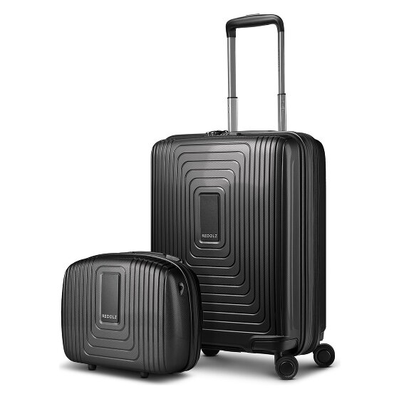 Redolz Essentials 14 kofferset 2 stuks cabine trolley met stretch vouw & beautycase