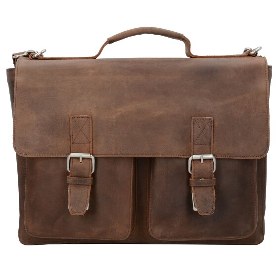 Leonhard Heyden Salisbury aktetas Leer 39 cm Laptopcompartiment