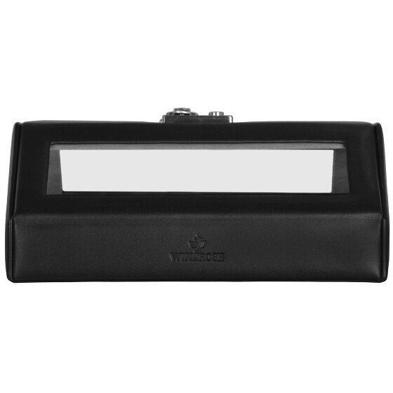 Windrose Nappa horlogekast 23 cm leer