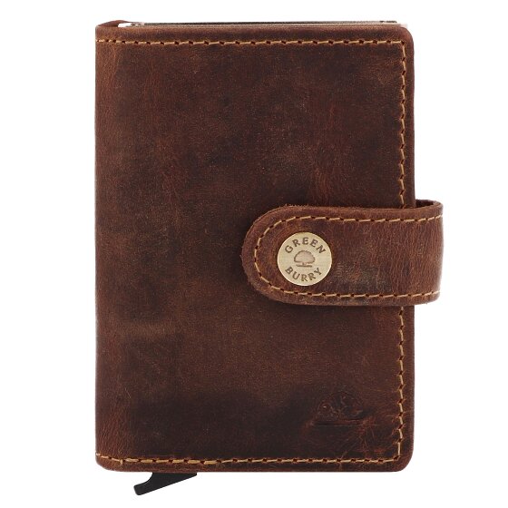 Greenburry Vintage Portemonnee RFID-bescherming Leer 7.5 cm