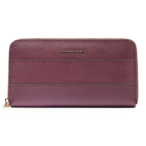 Piquadro Patricia Portemonnee RFID-bescherming Leer 19 cm