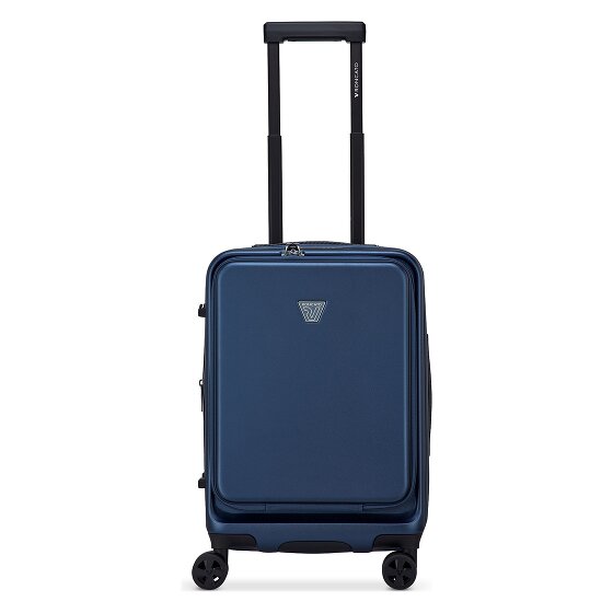 Roncato Florence 4-wiel cabine trolley 55 cm met uitklapbaar laptop compartiment