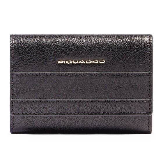 Piquadro Patricia Portemonnee RFID-bescherming Leder 9 cm