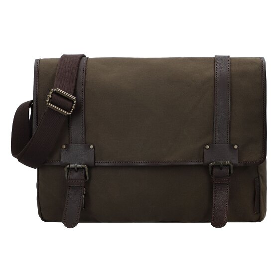Harbour 2nd City Canvas Yale Aktetas Messenger 37 cm Laptop compartiment