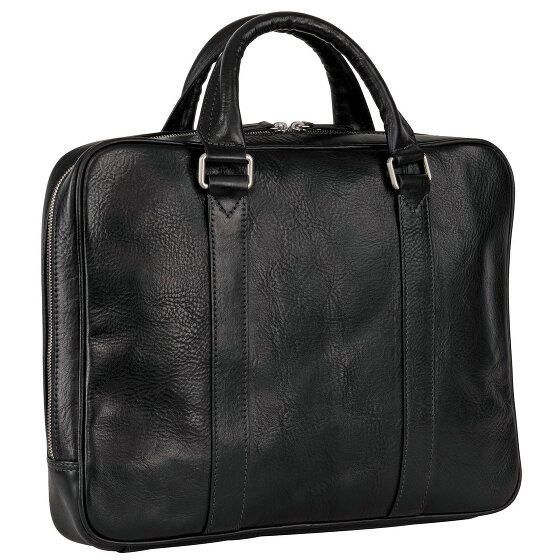Leonhard Heyden Bergamo aktetas leer 38 cm Laptop compartiment