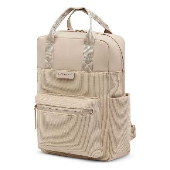 Kapten & Son Bergen Small Cord Dagrugzak 33.5 cm Laptop compartiment