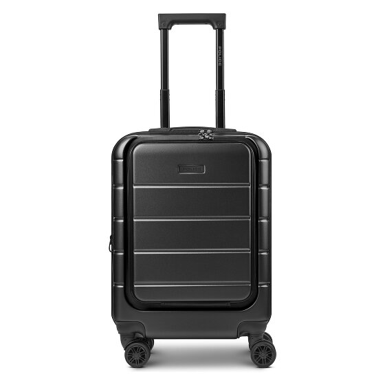 Police Dublin 4 wielen Cabinewagen S 54 cm Laptopvak met uitbreidingsplooi