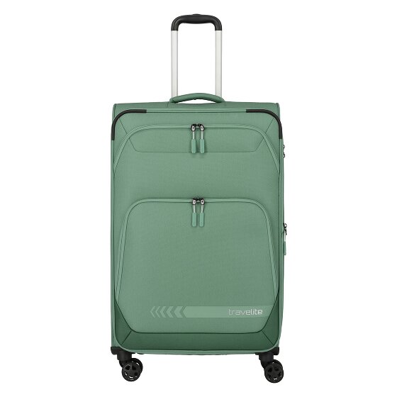 Travelite Kick Off 4 wielen Trolley L 78 cm met uitbreidingsplooi
