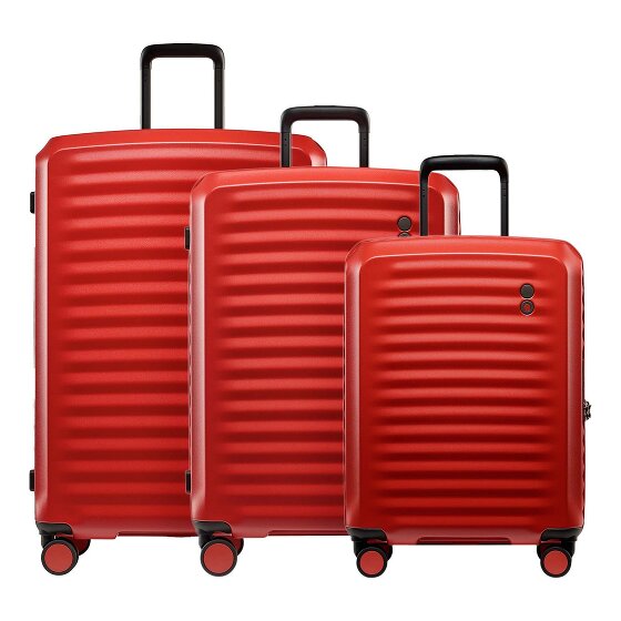 Echolac Oxygen 4 wielen Kofferset 3-delig met uitbreidingsplooi