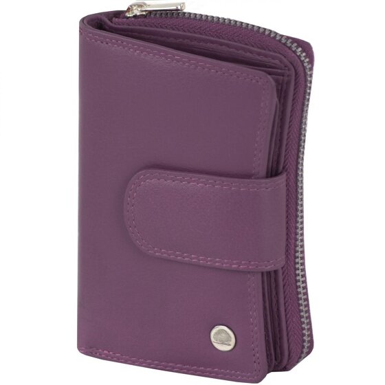 Greenburry Sponsachtig portefeuille leer 8,5 cm