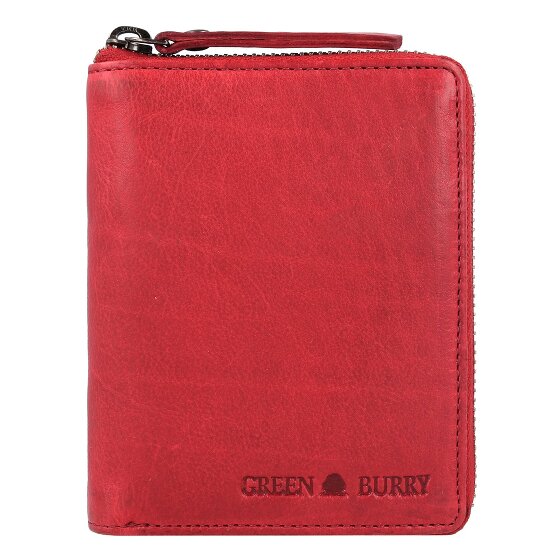 Greenburry Vintage Gewassen Leren Portemonnee 10 cm