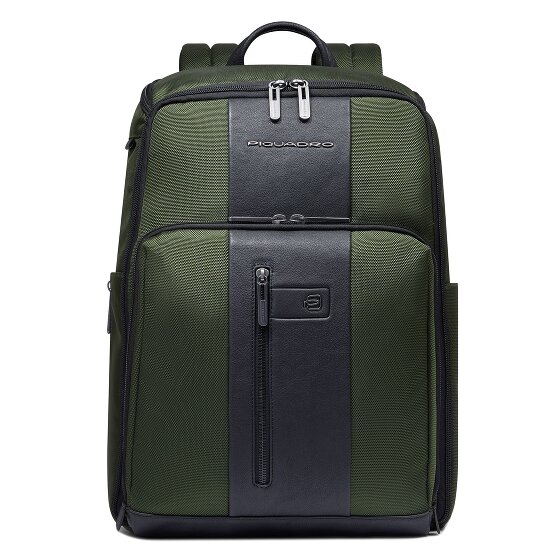 Piquadro Korte reisrugzak leer 43 cm laptopvak
