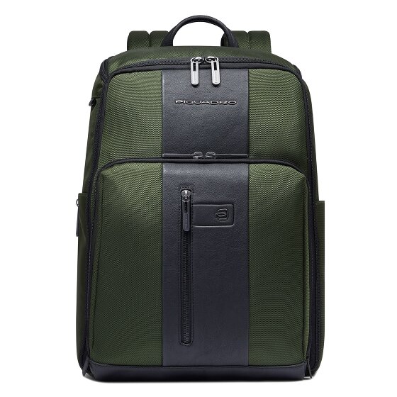 Piquadro Korte reisrugzak leer 43 cm laptopvak