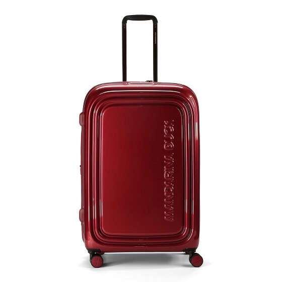 Mandarina Duck Logoduck + Metal 4 wielen Trolley L 75 cm met uitbreidingsplooi