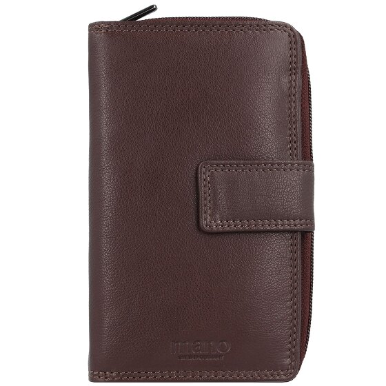 mano Donna Giulia Leren Portemonnee 10,5 cm
