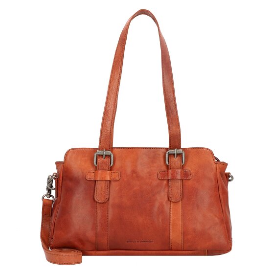 Spikes & Sparrow Schoudertas leer 34 cm