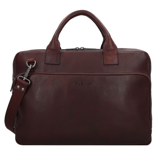 Plevier Vintage Larry Koffer Leer 40 cm Laptop compartiment