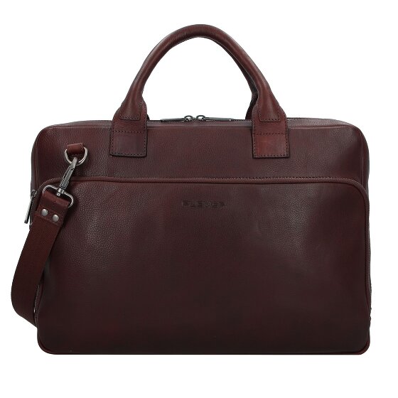 Plevier Vintage Larry Aktentas Leder 40 cm Laptopvak