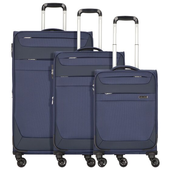 Worldpack Dublin 4 wielen Kofferset 3-delig met uitbreidingsplooi