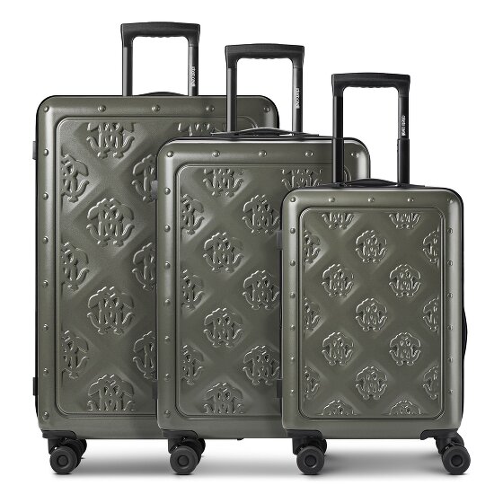 Roberto Cavalli Florence 4 wielen Kofferset 3-delig met uitbreidingsplooi
