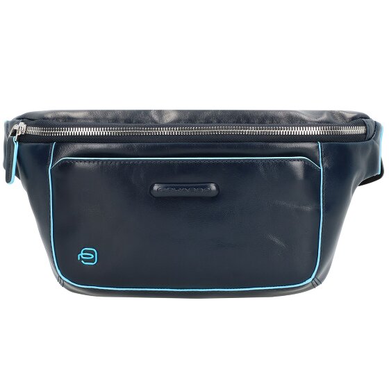 Piquadro Blauw vierkant heuptasje leer 29 cm