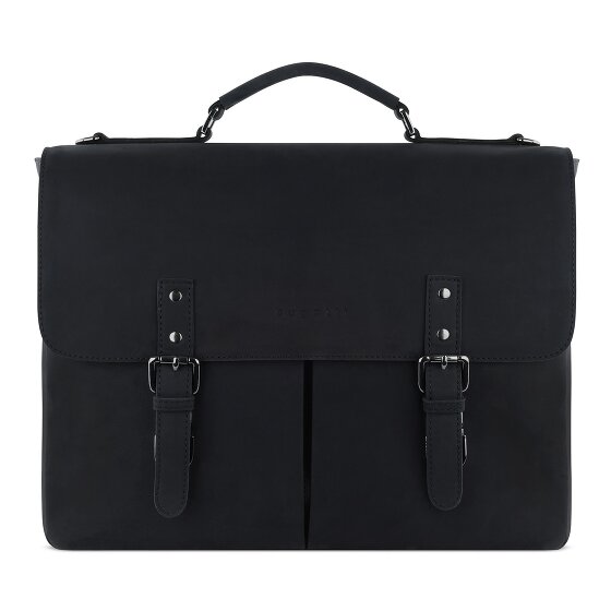 bugatti Luca Aktetas Messenger Leer 39 cm Laptop compartiment