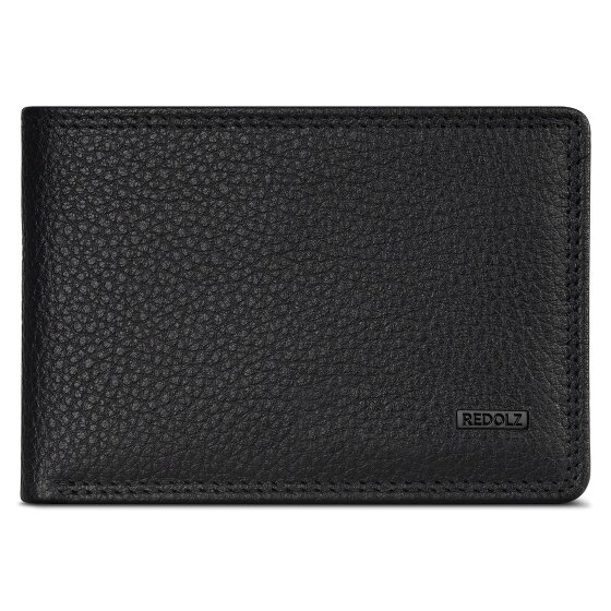 Redolz Leather Essentials QF kleine portemonnee RFID leer 10,5 cm