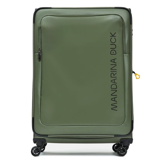 Mandarina Duck Eco Coated 4 wielen Trolley XL 83 cm met uitbreidingsplooi
