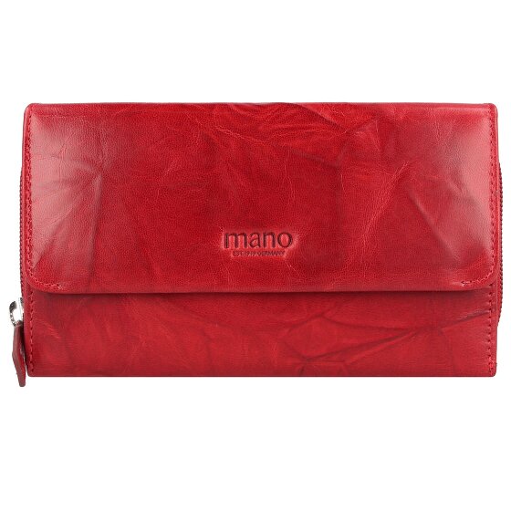 mano Donna Aurona Portemonnee RFID Leer 18 cm