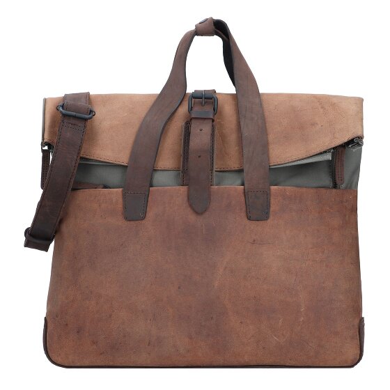 Harold's Twister aktetas Leer 40 cm Laptopcompartiment