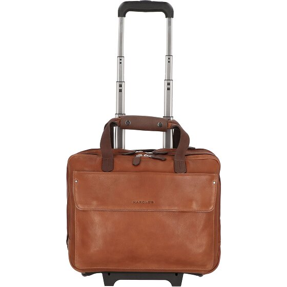 Harold's 2-wiel Business Trolley Leder 40 cm Laptopcompartiment