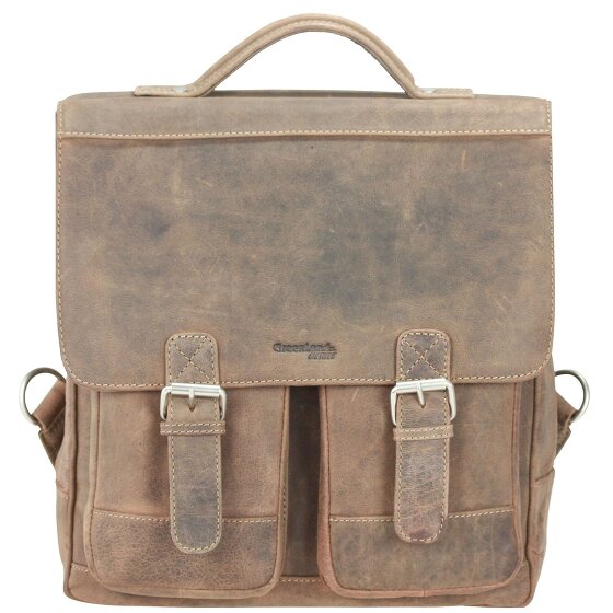 Greenland Nature Stone Schoudertas Messenger Leer 33 cm