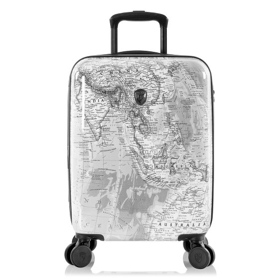 Heys Black Camo 4 wielen Cabinewagen S 53 cm met uitbreidingsplooi