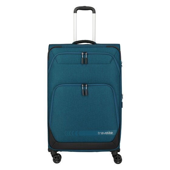 Travelite Kick Off 4 wielen Trolley L 78 cm met uitbreidingsplooi