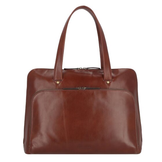 Leonhard Heyden Cambridge Schoudertas Leer 41 cm Laptopcompartiment