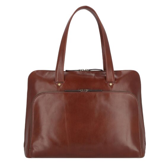 Leonhard Heyden Cambridge Schoudertas Leer 41 cm Laptopcompartiment