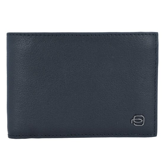 Piquadro Zwarte Vierkante Portemonnee RFID Leer 12,5 cm
