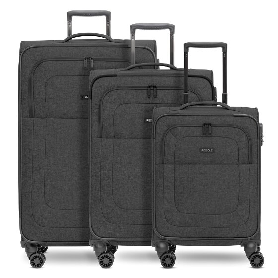 Redolz Essentials 12 THREE SET 4 wielen Kofferset 3-delig met uitbreidingsplooi