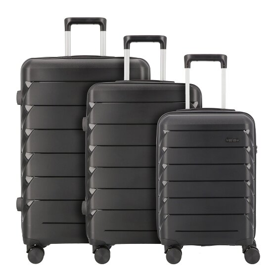 d&n Travel Line 4100 4 wielen Kofferset 3-delig
