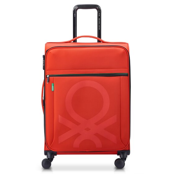 Delsey Paris x United Colors of Benetton Colour Bock 4-wiel trolley 67 cm met rekbare vouw