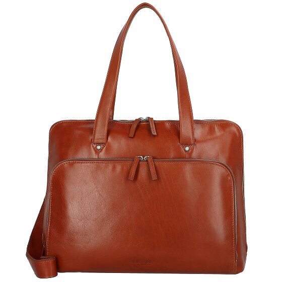Leonhard Heyden Cambridge Schoudertas Leer 41 cm Laptopcompartiment