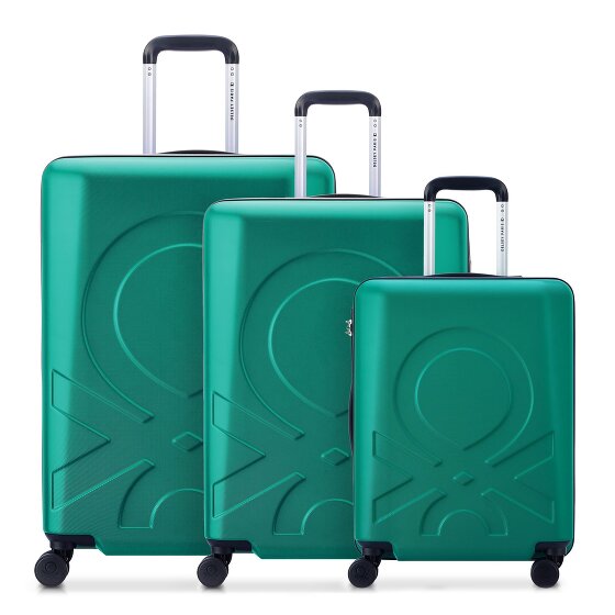 Delsey Paris x United Colors of Benetton Fabrica 4-wiel kofferset 3-delig.