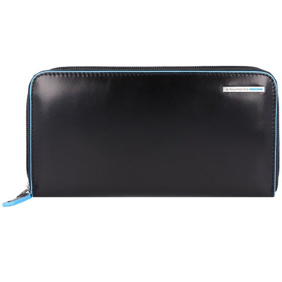 Piquadro Blauwe Vierkante Portemonnee RFID Leer 19 cm