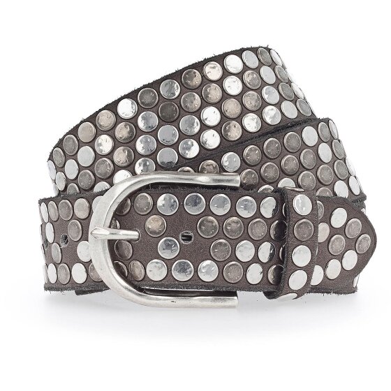b.belt Studded riem leer