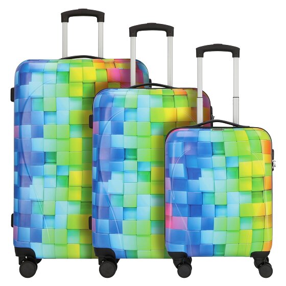 Nowi Santa Cruz 4 wielen Kofferset 3-delig